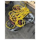 BUNDLE OF HEAVY DUTY EXTENSION CORDS AND RATCHET