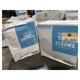 1 CASE OF MONOGRAM WHITE THREE COMPARTMENT,