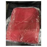 21 CASES OF RED FLEECE BLANKETS. 20 PER CASE.