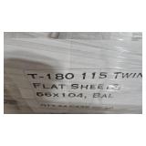 Pallet of Twin Flat Sheets