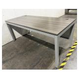 ULine Downtown Office Desk Gray (3 of 3 Units)