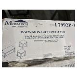 MONARCH SPECIALTIES 3PC TABLE SET. BLACK FRAME