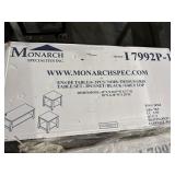 MONARCH SPECIALTIES 3PC TABLE SET. BLACK FRAME
