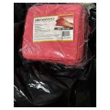 MICRO WORKS MICROFIBER TOWELS. RED 16ï¿½ X 16ï¿½. 12