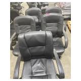 Set of 4 office chairs.