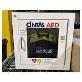 ZOLL AEDPLUS Defibrillator in AED Wall Cabinet
