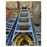 SET OF 2 WERNER 6 ft A-FRAME ALUMINUM STEP