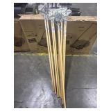 SET OF 10 WOODEN MOP HANDLES. 1 of 2