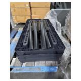 HEAVY DUTY PLASTIC SHELF. 4 TIER. LEGS