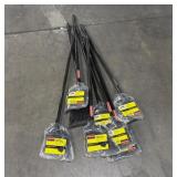 Lot of 8 Rubbermaid brooms