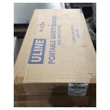 NEW ULine Folding Safety Barrier Steel w/ Casters