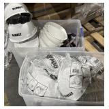 10 NEW Dewalt Hardhats & 12 Unmarked Hardhats