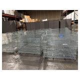 10 METAL CRATES. 4,000# CAPACITY. 48ï¿½x42ï¿½x40ï¿½
