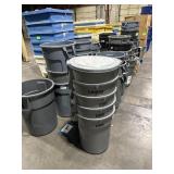 BUNDLE OF 5 LARGE TRASH CANS. MISC NAME