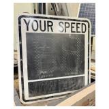 Large LED Radar Speed Sign designed to display