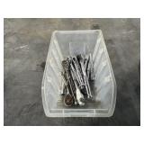 Lot of socket wrenches and extensions