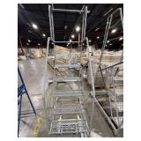 Uline rolling ladder. 4-step.  Features a 50ï¿½