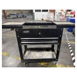 Global 2 drawer top opens 28 by 15 inch black