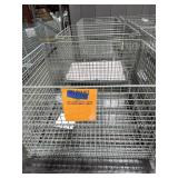 3 METAL CRATES. 47ï¿½x37ï¿½x40