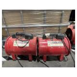 Lot of TWO 8 inch central machinery portable