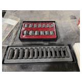 Lot of 2 Professional socket sets