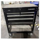Husky 33 by 20 inch black 4 drawer tool box. Top