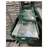 Portable food/salad bar. Textured polyethylene