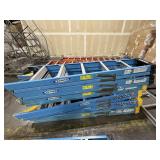 TWO WERNER 6ft A-FRAME ALUMINUM STEP