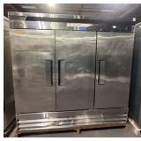3 DOOR TURBO AIR DELUXE REFRIGERATOR. TESTED AS