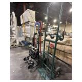 3 MOVING DOLLIES. GREEN, RED AND BLACK.