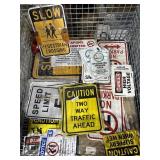 LARGE BUNDLE of Various Safety/Traffic Signs