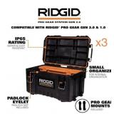 3 NEW RIDGID Pro Gear Stackable Durable Tool Boxes