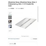 3 NEW Metal Single-Fold Wheelchair Ramps