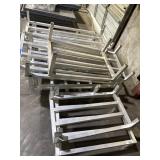 13 various sizes of commercial aluminum dunnage