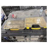2 BLACK YELLOW TOOL ORGANIZER BOXES