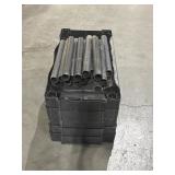5 TIER HEAVY DUTY SHELVING UNIT. BLACK. PLASTIC.