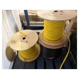 BUNDLE OF 3 SPOOLS OF WIRE. UNKNOWN AMOUNT ON