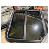 Bin full of track hoe windows