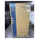 MIDEA WHITE UPRIGHT FREEZER. 17 CUBIC FT. NEW IN