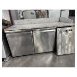 Desmon commercial refrigerated prep table,