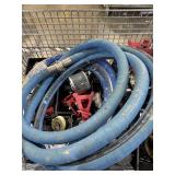 Metal crate full of various items. Jacks,