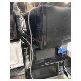 3 microwaves. Brands include GE, COMFEE, Premium