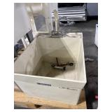 Large Utility Tub Sink (Ivory/Tan) with Faucet,