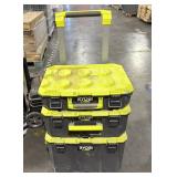 Ryobi link 3 piece rolling tool box.
