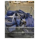 Various industrial blue PVC lay-flat water