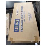 NEW ULine Folding Safety Barrier Steel w/ Casters