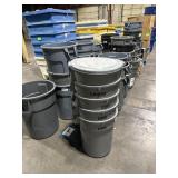 BUNDLE OF 5 LARGE TRASH CANS. MISC NAME