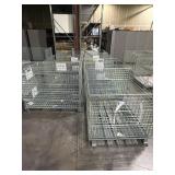 7 METAL CRATES. 48ï¿½x36ï¿½x40ï¿½
