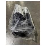 5 TIER, HEAVY DUTY, BLACK PLASTIC SHELVING UNIT.