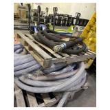 BUNDLE OF HOSES USED FOR WATER PUMPS.